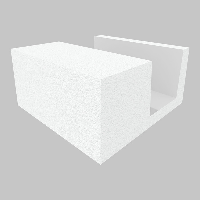 Газобетонный U-блок ISTKULT 400 мм | длиной 625 мм | высотой 200 мм